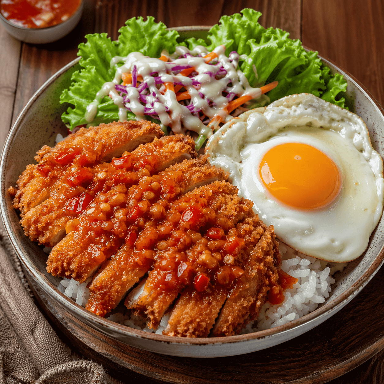 Katsu Rice Bowl Geprek Rice Bowl Boss